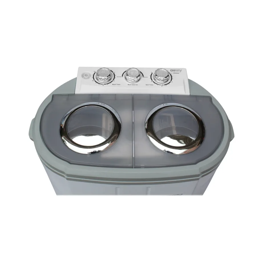 Camry CR 8052 60 cm valge-hall pealtlaetav poolautomaatne pesumasin 3 kg – 12