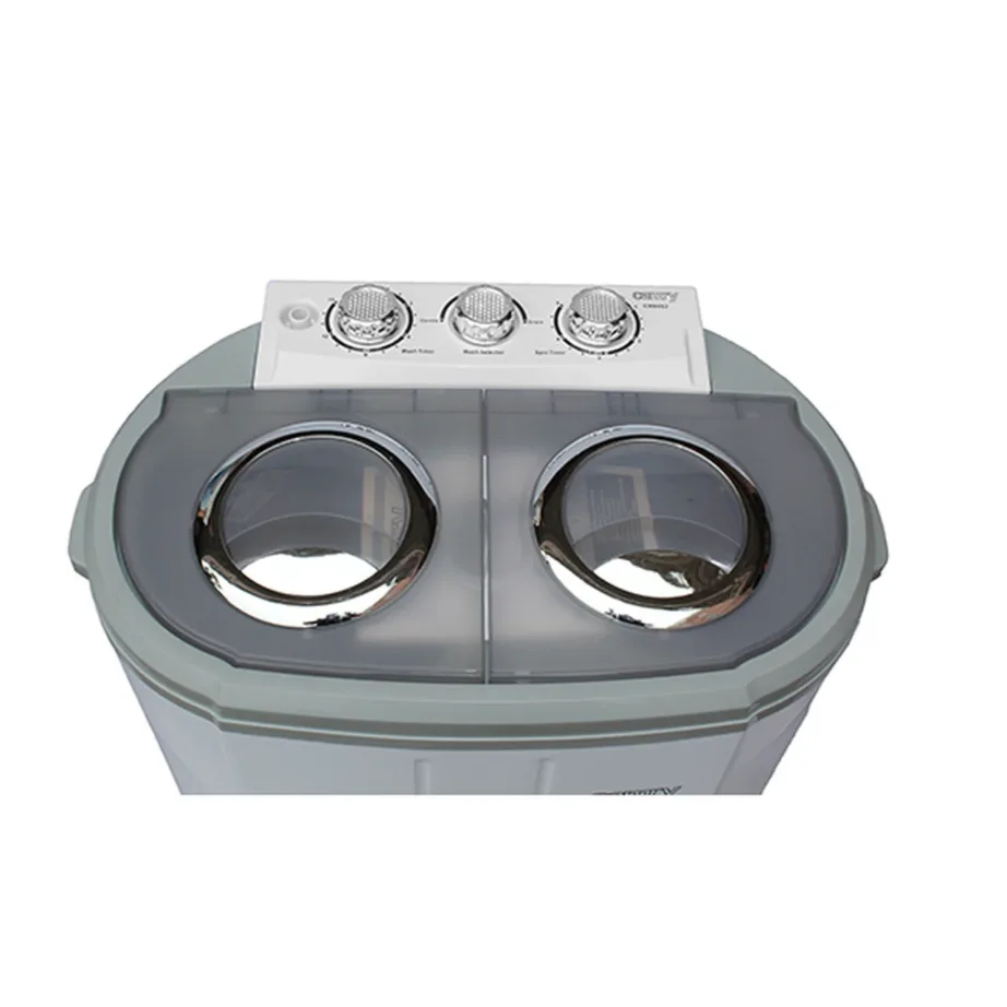 Camry CR 8052 60 cm valge-hall pealtlaetav poolautomaatne pesumasin 3 kg – 5