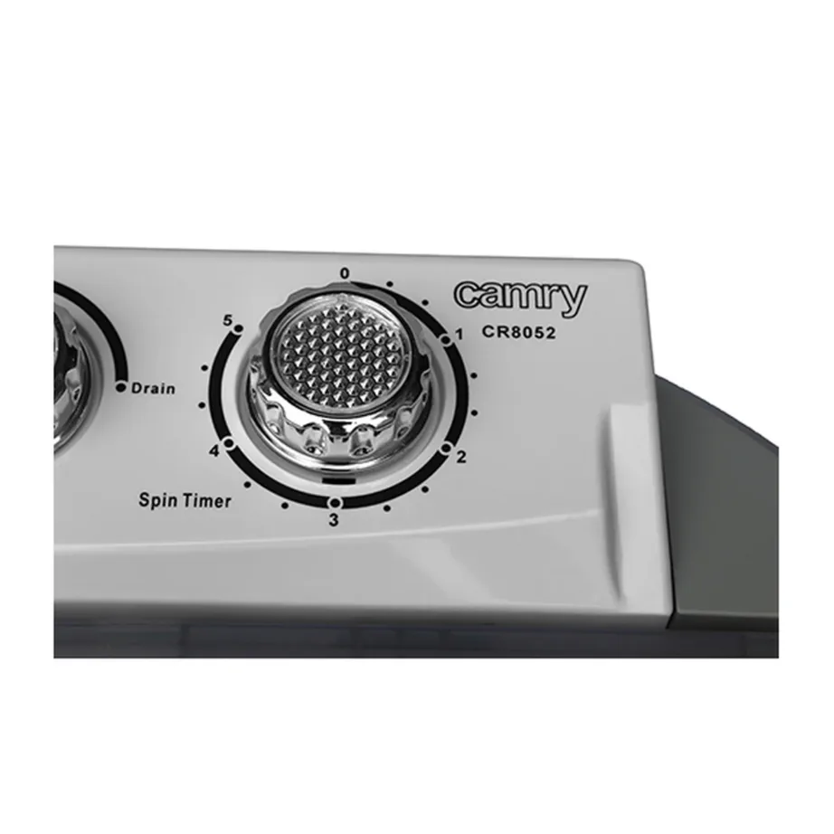 Camry CR 8052 60 cm valge-hall pealtlaetav poolautomaatne pesumasin 3 kg – 9