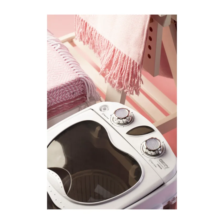 Camry CR 8054 36 cm valge/hall pealtlaetav minipesumasin 3 kg poolautomaatne – 2