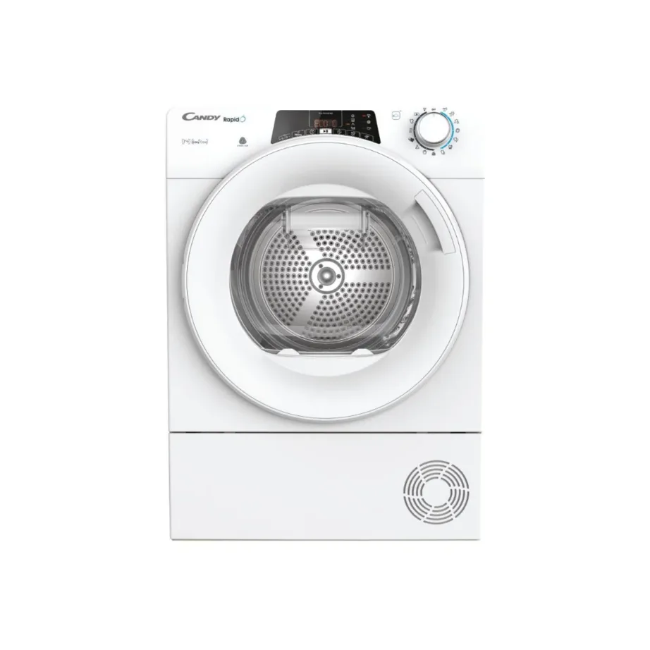 Candy RO4 H7A1TEX-S 7 kg valge eestlaetav kuivati Wi-Fi ja LCD-ekraaniga 60 cm