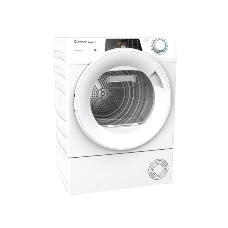 Valge eestlaetav kuivati 7 kg Candy RO4 H7A1TEX-S LCD-ekraan