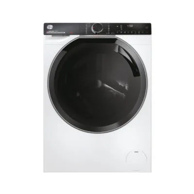 valge 9 kg eestlaetav pesumasin Hoover H7W449AMBC-S eestvaade