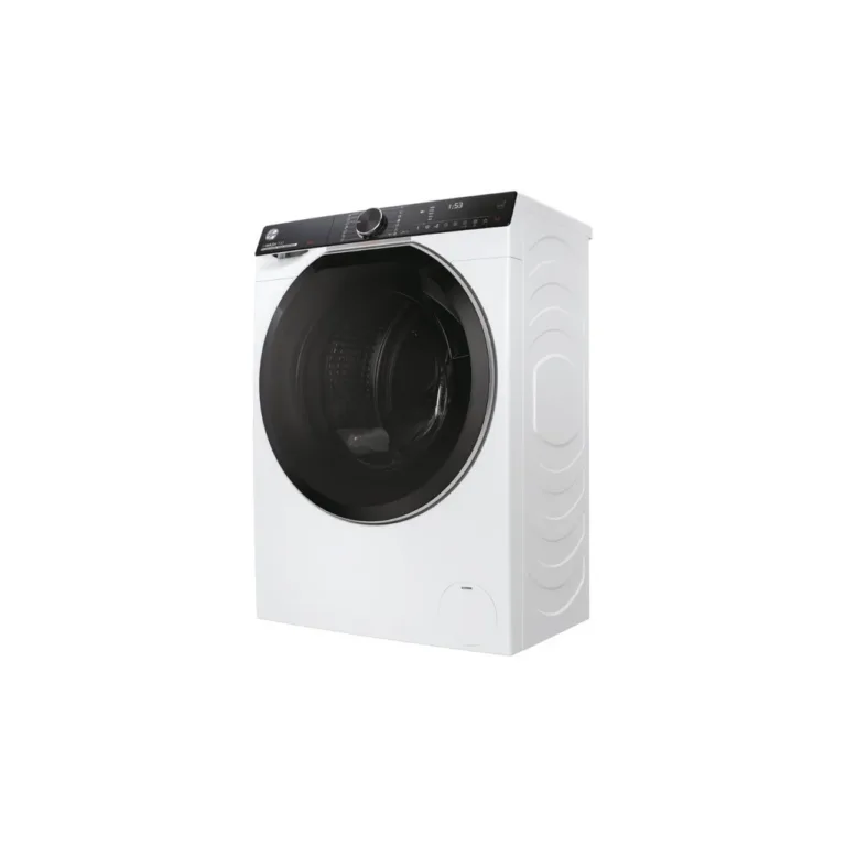valge 9 kg eestlaetav pesumasin Hoover H7W449AMBC-S eestvaade
