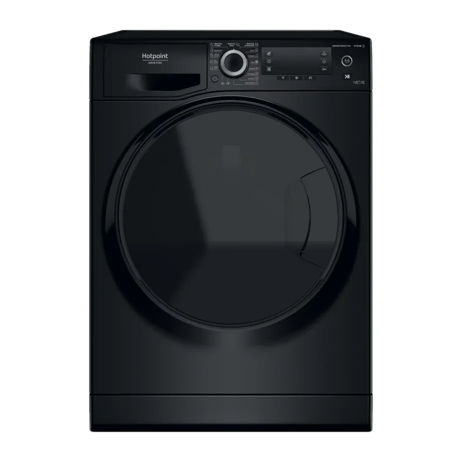 Hotpoint NDD 11725 BDA EE 11 kg must pesumasin-kuivati aurufunktsiooniga, 60 cm