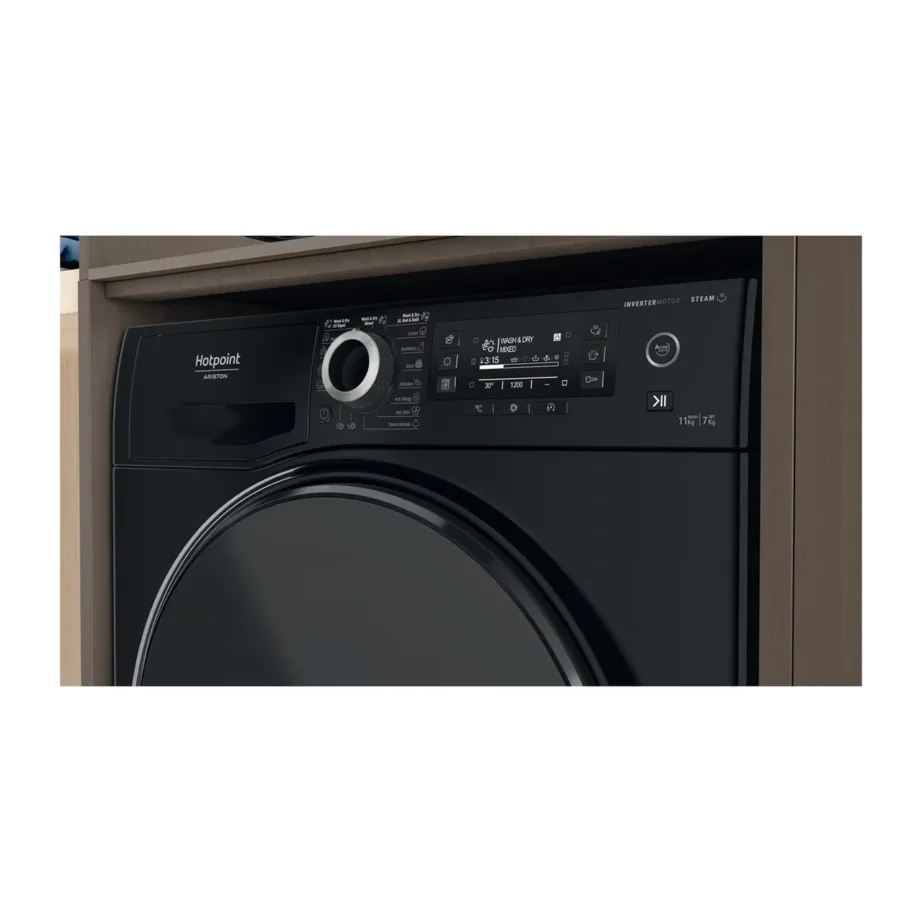 Hotpoint NDD 11725 BDA EE 11 kg must pesumasin-kuivati aurufunktsiooniga, 60 cm – 6