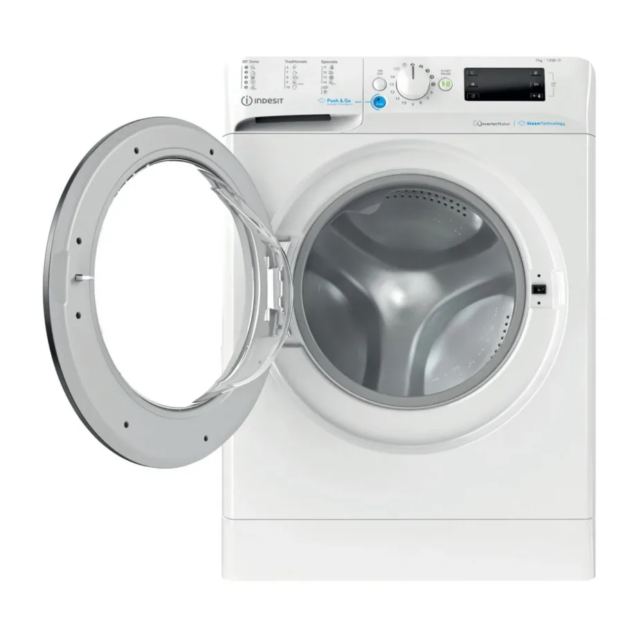 Indesit BWSE 71295X WBV EU 7 kg 1200 p/min valge esiküljelt laaditav pesumasin 60 cm – 5
