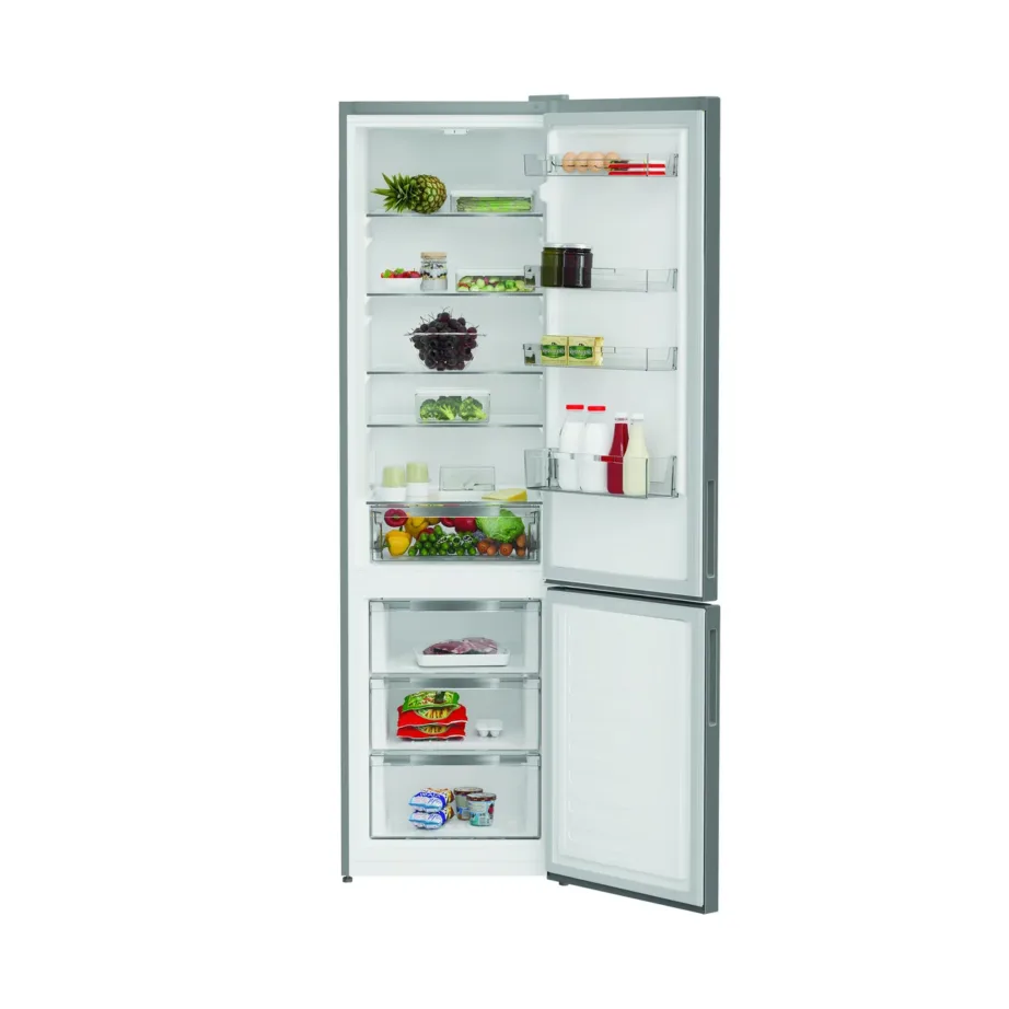 Indesit INKS 1401 S4E 60 cm hõbedane vabaltseisev külmik-sügavkülmik, E klass, 386 l – 3