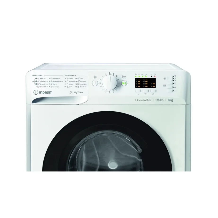 Indesit MTWSA 61294 WK EE valge 6 kg esilaetav pesumasin 60 cm C-klass – 2