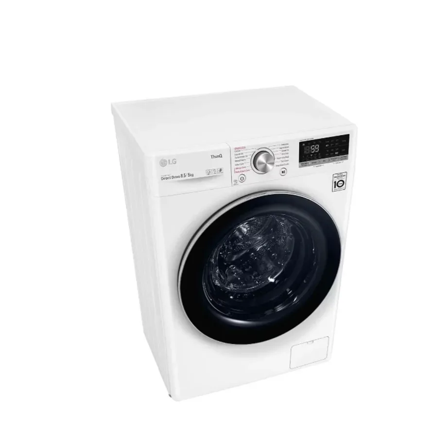 LG F2DV5S8S2E 60 cm valge pesumasin-kuivati 8,5/5 kg aurufunktsiooni ja Wi-Fi-ga – 6