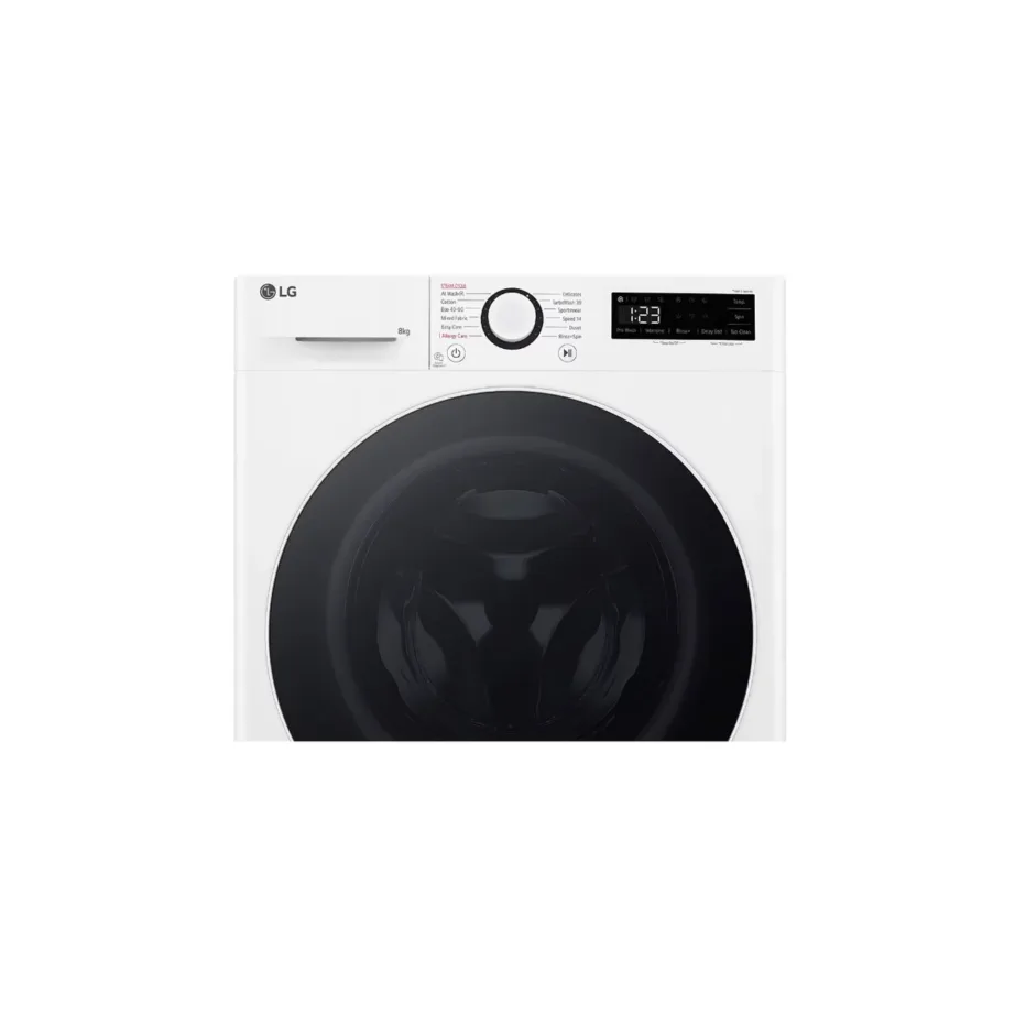 LG F2WR508S0W 8 kg valge esiküljelt laetav pesumasin aurufunktsiooniga 60 cm – 6