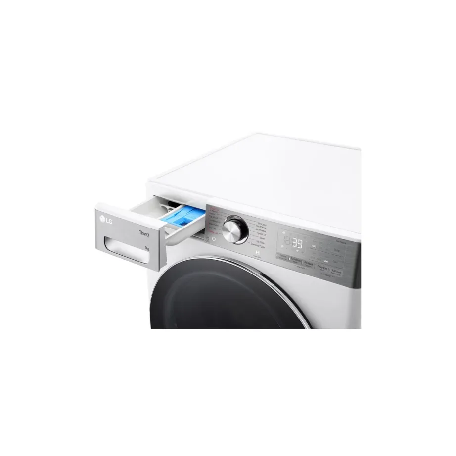 LG F2WR909P3W 9 kg 60 cm valge eeslaetav pesumasin Wi-Fi ja aurufunktsiooniga – 8