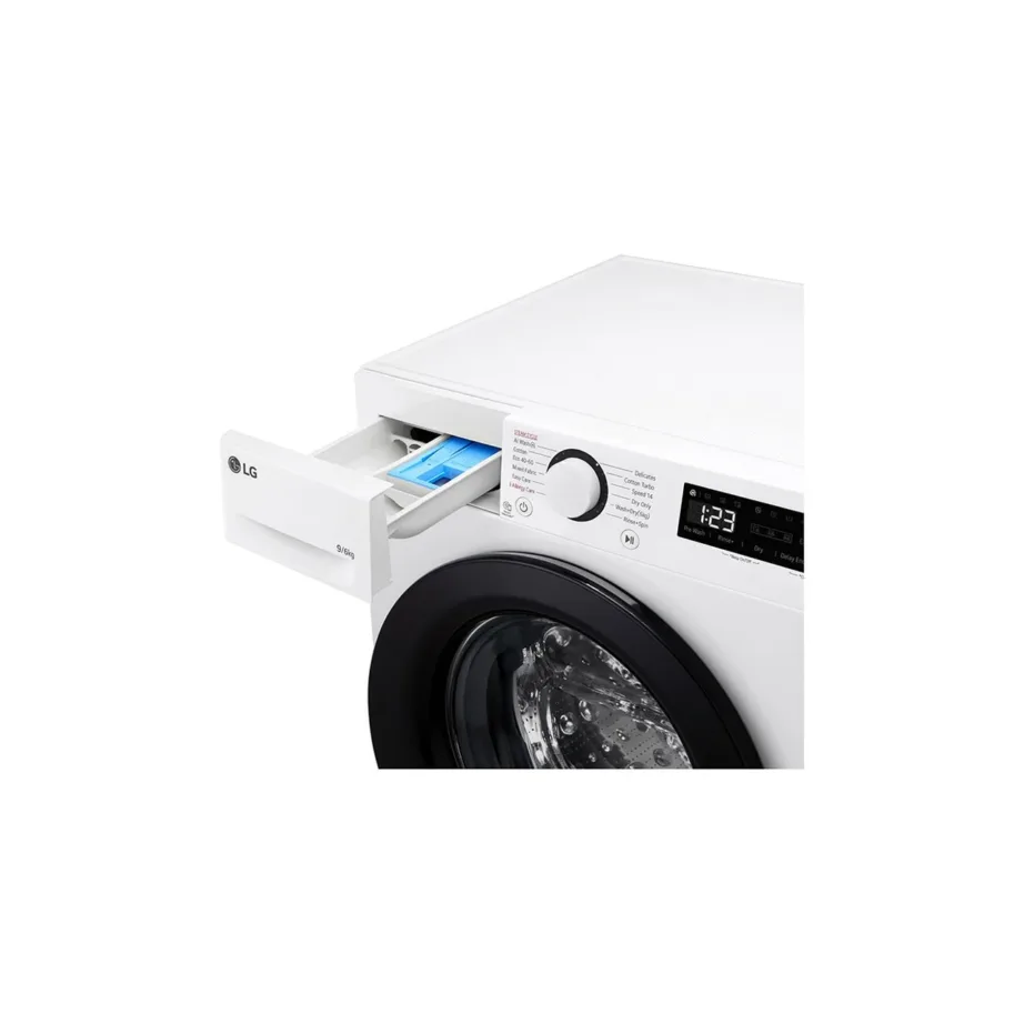 LG F4DR509SBW 60 cm valge eeslaetav pesumasin-kuivati aurufunktsiooni ja 9+6 kg mahutavusega – 11