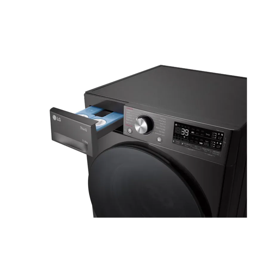 LG F4DR711S2BA 60 cm must eestlaetav pesumasin-kuivati 11+6 kg Wi-Fi ja aurufunktsiooniga - 7