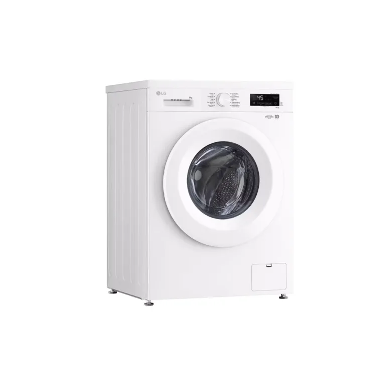 valge eestlaetav pesumasin 8 kg LG F4X1008NWH eesvaates