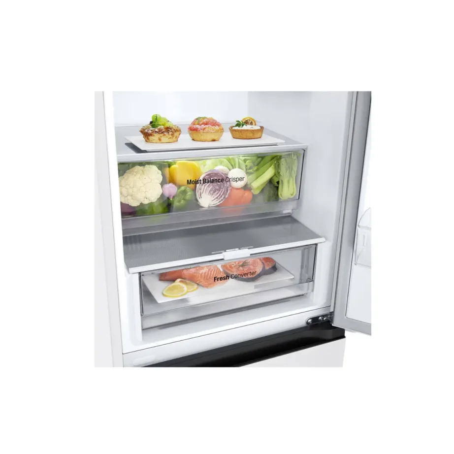 LG GBV3100ESW 60 cm valge No Frost kombikülmik LED-ekraaniga 344 L - 9