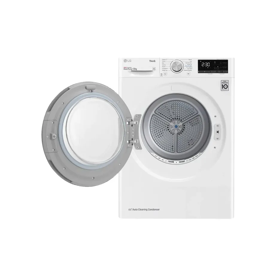 LG RH80V3AV6N 8 kg valge soojuspumbaga kuivati Wi-Fi ja LED-ekraaniga 60 cm – 6