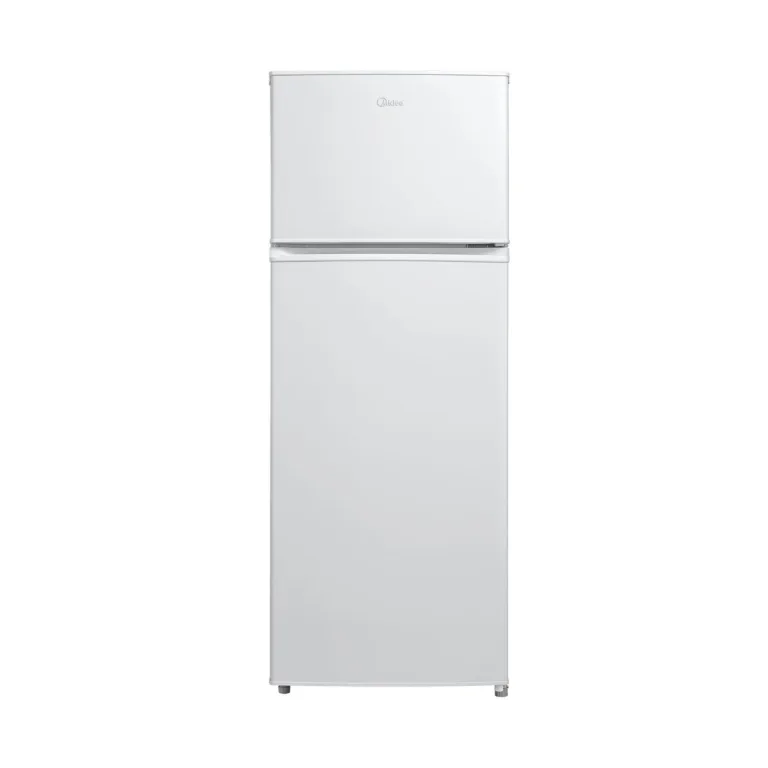 Midea valge kaheukseline külmik eestvaates