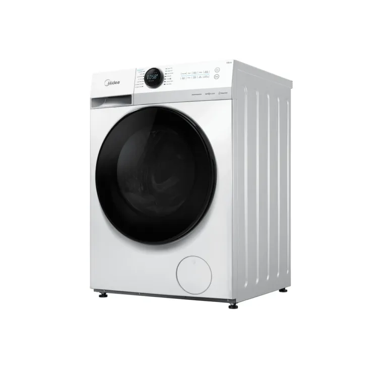 valge 8 kg esilaetav pesumasin Midea MF200W80WB/W-HR eestvaade