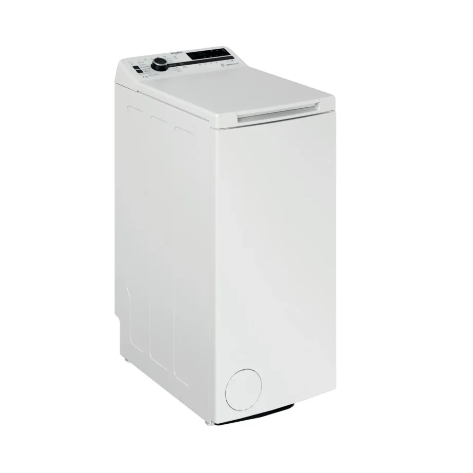 Whirlpool TDLRB 7232BS EU 40 cm valge pealtlaetav pesumasin 7 kg LED-ekraaniga