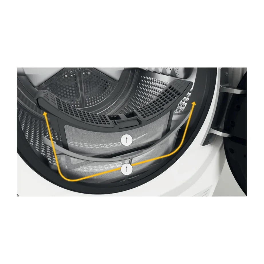 Whirlpool W6 D84WB EE 8 kg valge soojuspumbaga kuivati LCD-ekraaniga 60 cm – 10