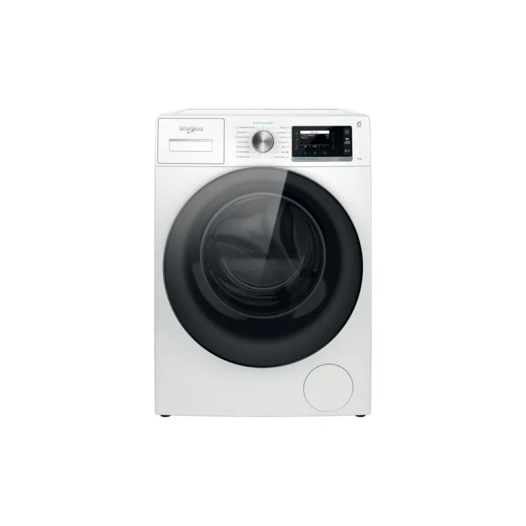 valge eestlaetav pesumasin 8 kg, Whirlpool, LCD-ekraaniga