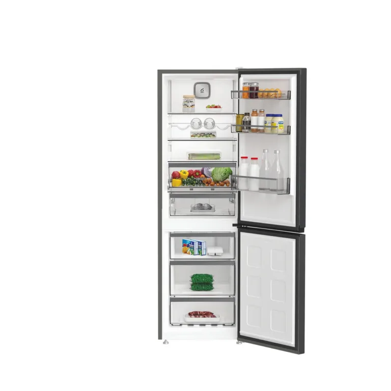 must whirlpool no frost külmik, tühja sisuga avatud uksed