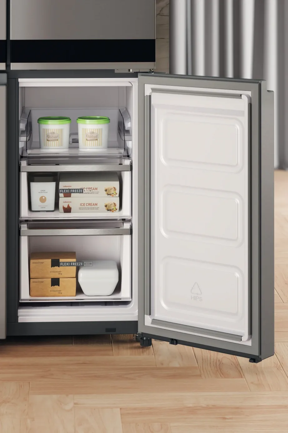 Whirlpool WQ9 E2L EF 91 cm roostevaba vabaltseisev side by side külmik 610 l – 8