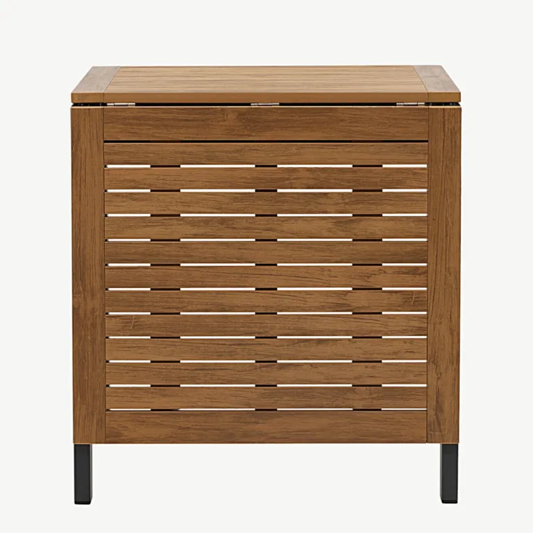 Laiendatav aiakohvilaud Diego (pruun puitplastkomposiit, must alumiinium, 70–130 cm) - 6012-001