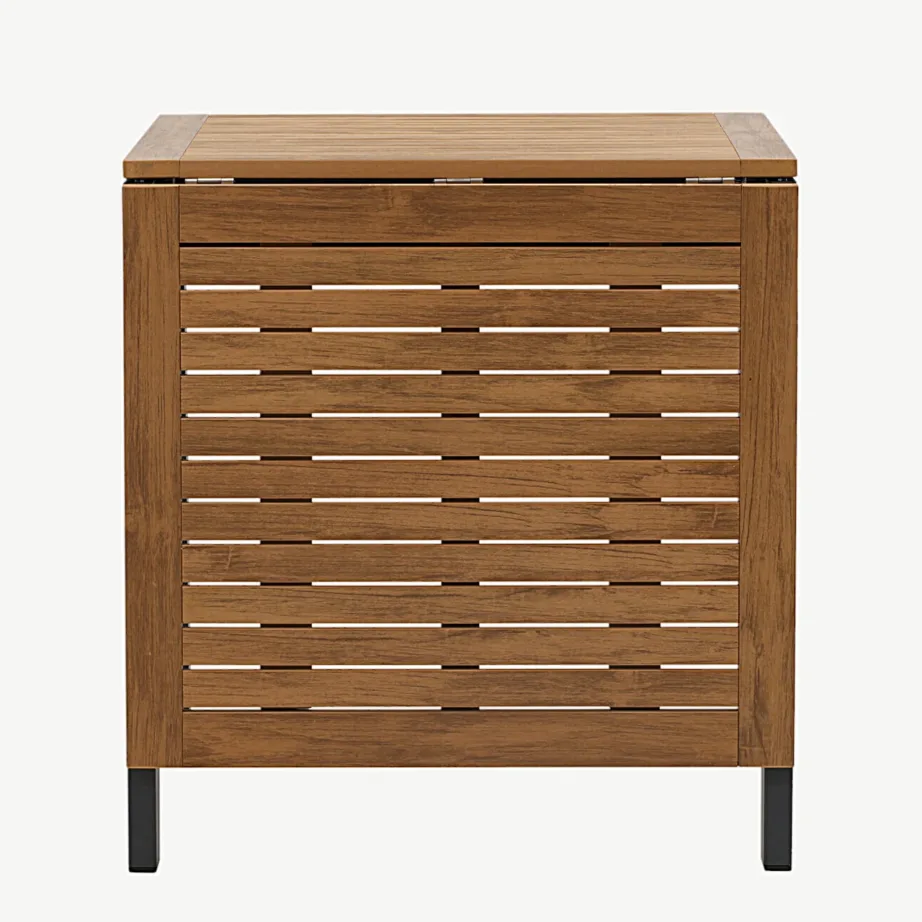 Laiendatav aiakohvilaud Diego (pruun puitplastkomposiit, must alumiinium, 70–130 cm), 6012-001 – 3