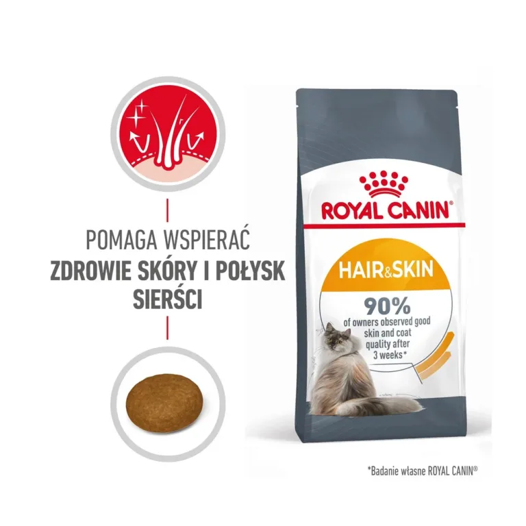Royal Canin Hair & Skin kassitoidu kott ja graanul