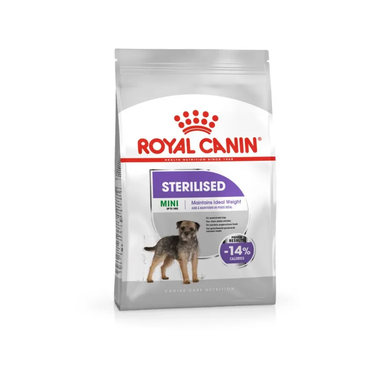 Royal Canin Mini Sterilised 8kg kuivtoidukott väikestele steriliseeritud koertele