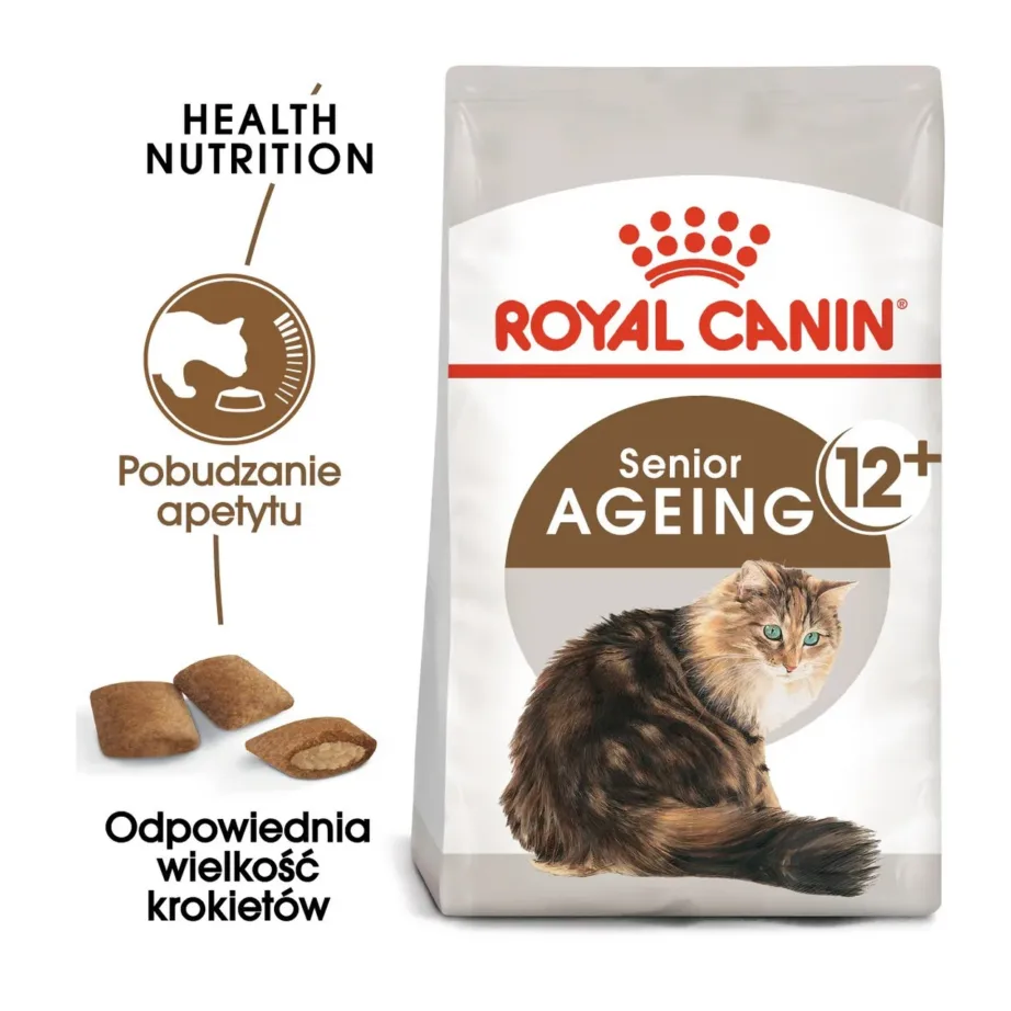 Royal Canin Senior Ageing 12+ kanaga kuivtoit eakale kassile 400 g - 4