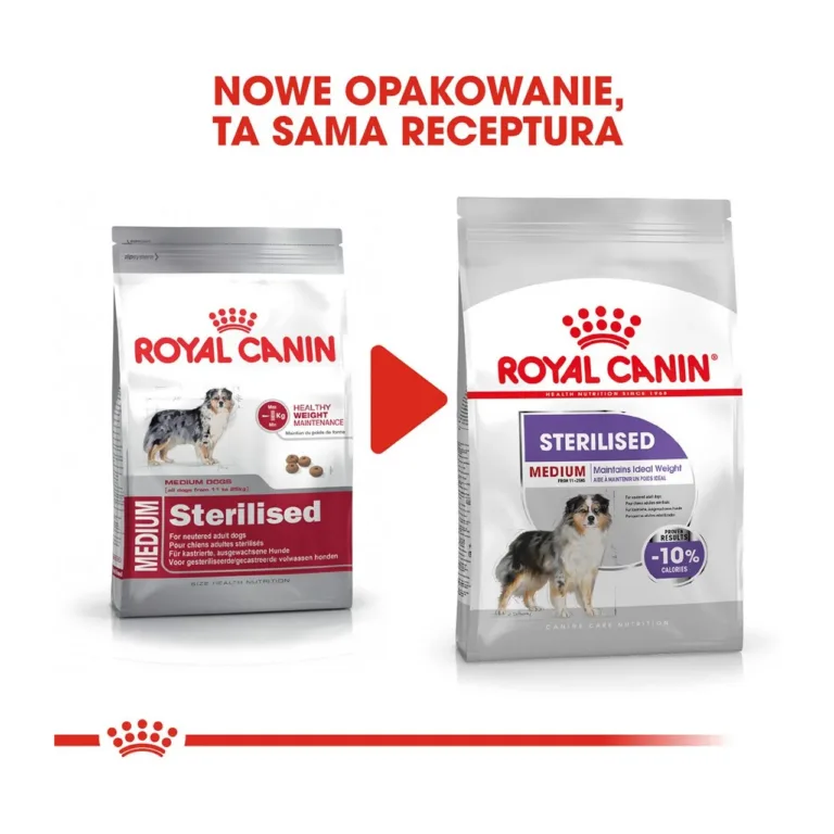 Steriliseeritud koera kuivtoit 3 kg uus ja vana pakend