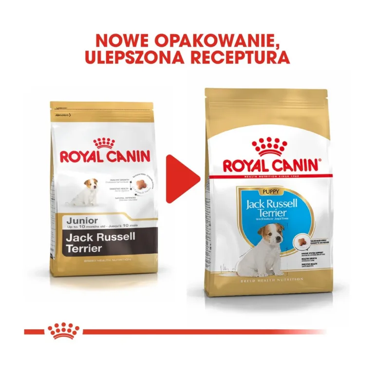 Royal Canin Jack Russell uue ja vana pakendi võrdlus