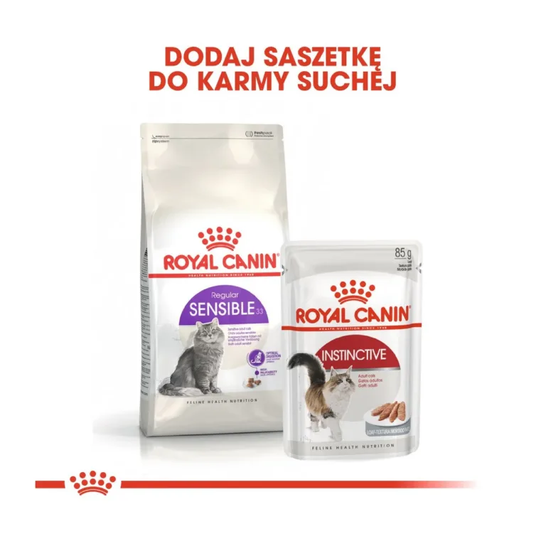 Royal Canin Sensible 33 kasside kuivtoit koos kotikesega