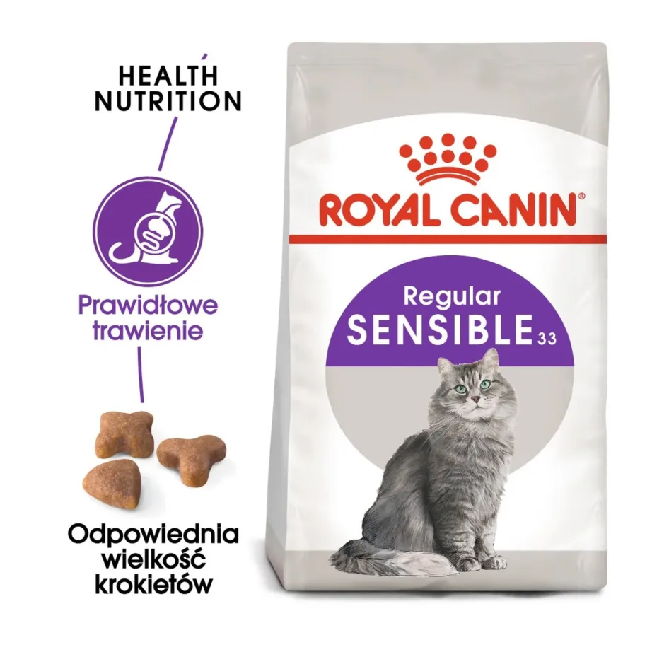 Royal Canin Sensible 33 400g täiskasvanud kassidele, tundliku seedimisega, kuivtoit linnulihaga - 5