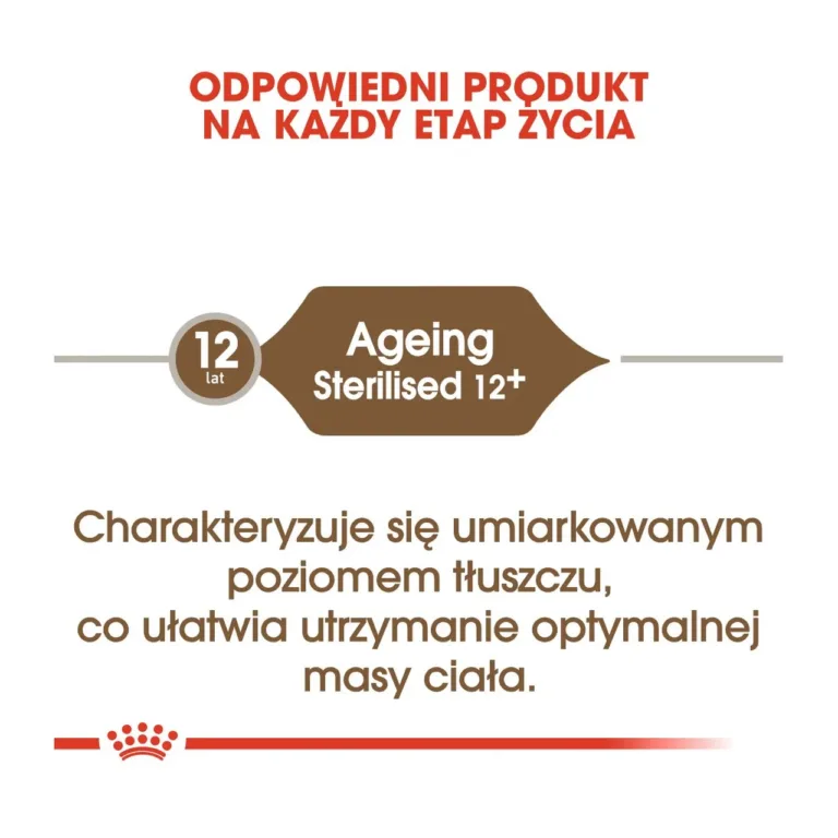 Royal Canin Ageing Sterilised 12+ mõõduka rasvaga kuivtoit eakale kassile