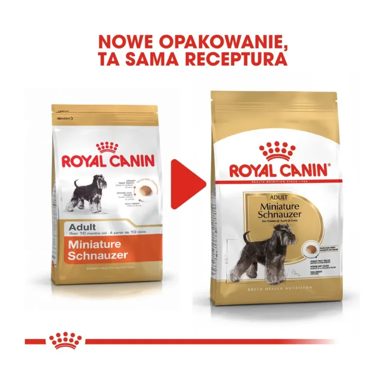 Royal Canin Miniature Schnauzer vanad ja uued pakendid