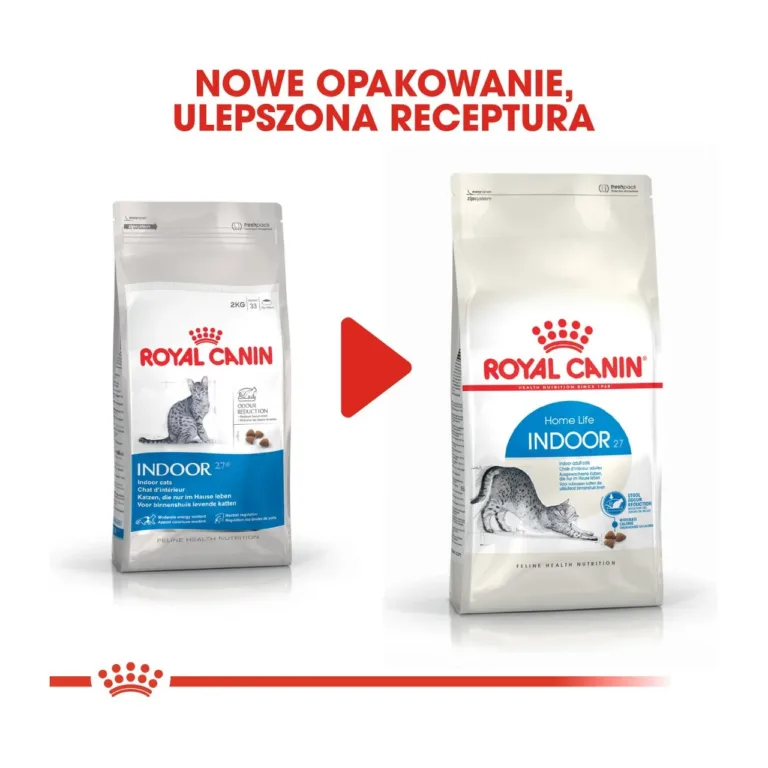 Royal Canin Indoor 27 uus ja vana pakend kõrvuti