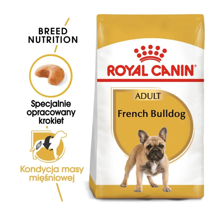 prantsuse buldogi kuivtoit 3 kg, Royal Canin, toidukoti esi- ja erikroketi vaade