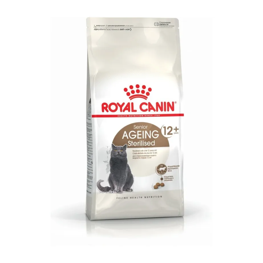 Royal Canin Feline Health Nutrition Sterilised Ageing 12+ 4 kg kuivtoit kana ja köögiviljadega steriliseeritud eakatele kassidele – 6