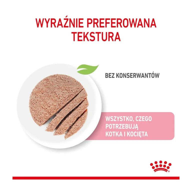 Royal Canin Babycat märgtoidu mousse tekstuuri lähipilt