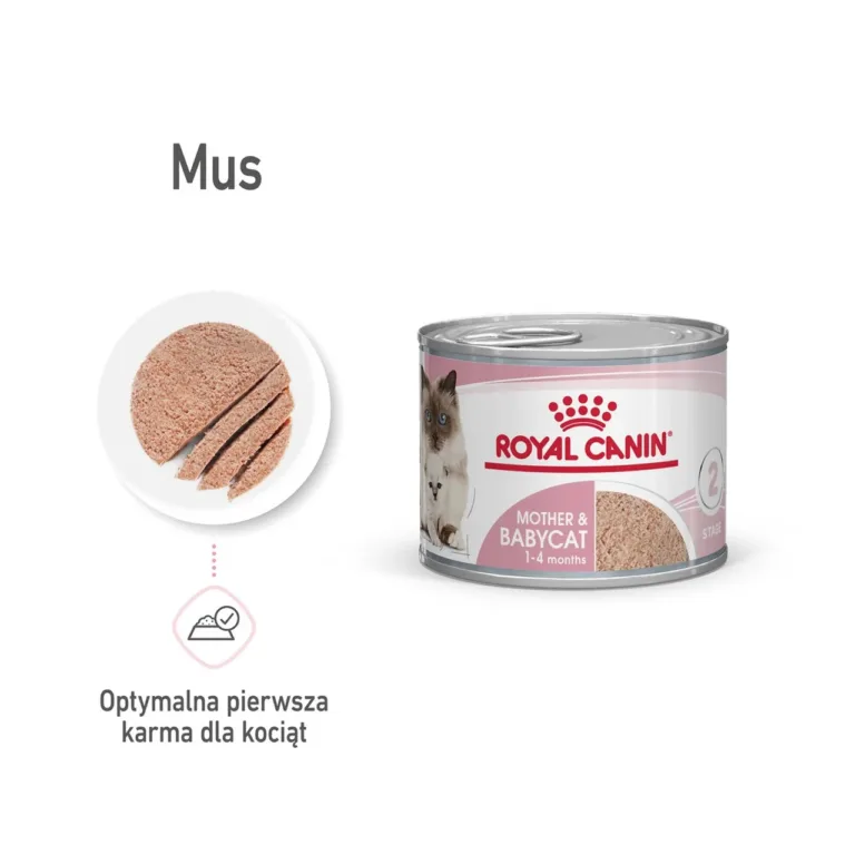 Royal Canin Babycat mousse konserv ja läbilõige