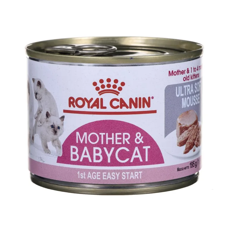 Royal Canin Mother & Babycat märgtoidu konservi lähivaade
