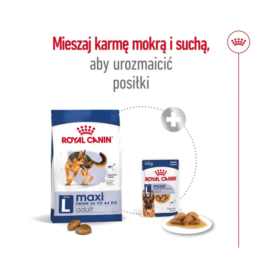 Royal Canin Maxi Adult 15 kg kuivtoit suurtele täiskasvanud koertele, kanaliha, seedimise ja üldise tervise toetuseks – 6