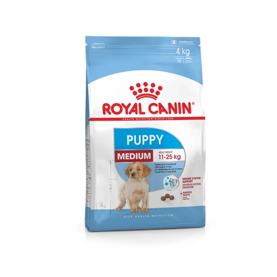 Royal Canin Medium Puppy 15 kg kana- ja köögiviljamaitseline kuivtoit kutsikatele (11–25 kg), naha ja karvastiku tervisele – 2