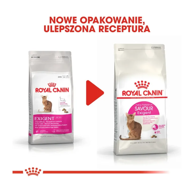 Kanaga kasside kuivtoit 4 kg Royal Canin uus vs vana pakend