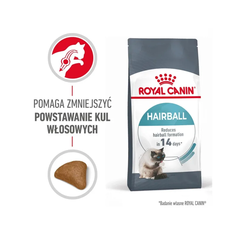 Royal Canin Hairball Care kuivtoit detail koos graanuliga