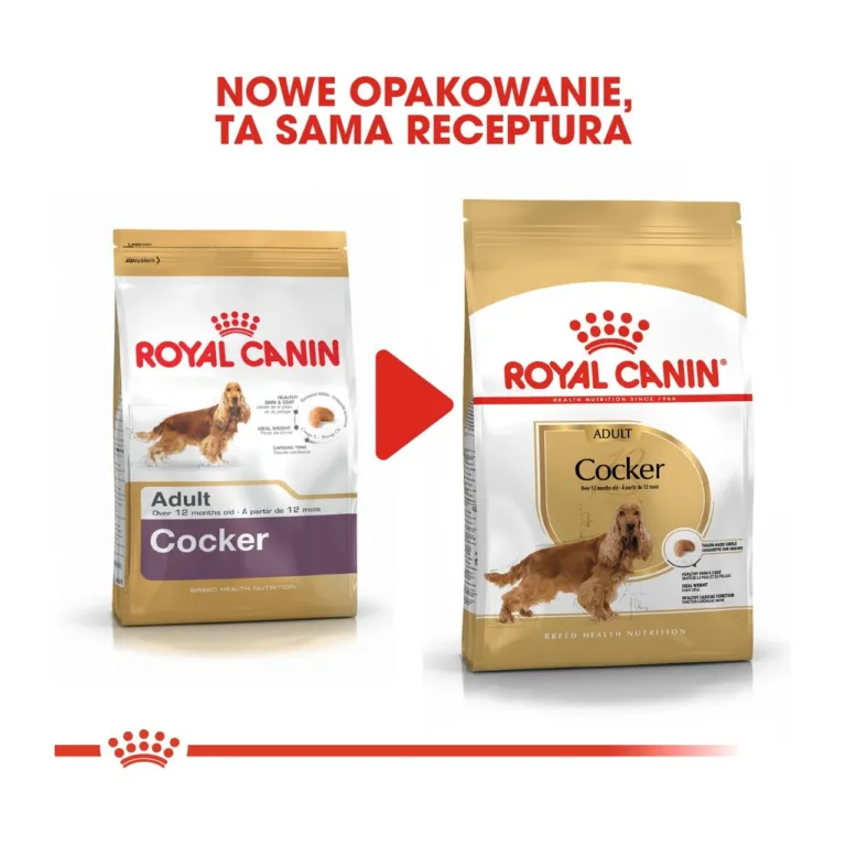 Royal Canin Cocker Spaniel pakendi muutus
